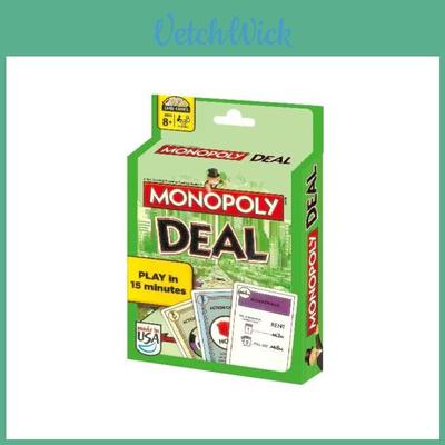 Monopoly Deal Card Game Family Classic With Fast Dealing And Fun Strategy Play