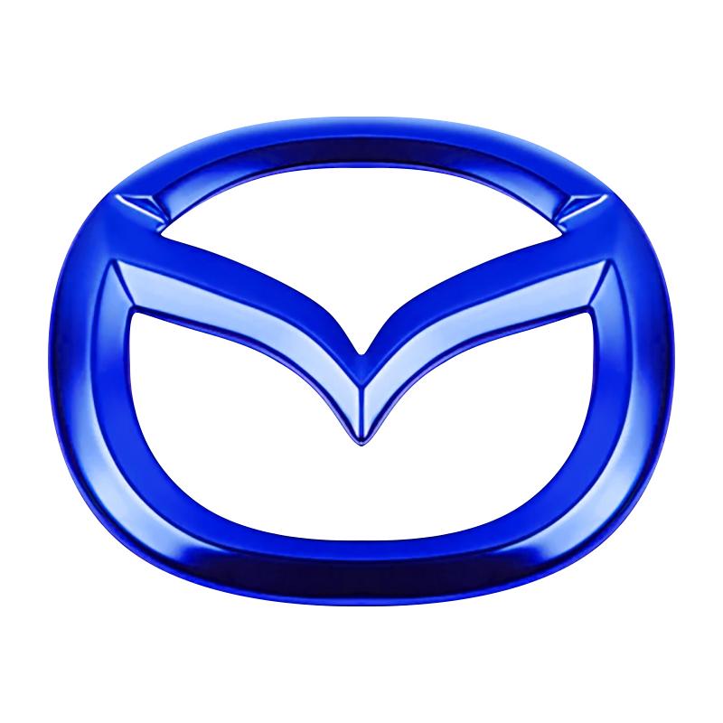 For Mazda 6 3 CX5 5 2 323 CX7 Demio Atenza Axela MX30 CX30 CX3 CX9 RX8 RX7 ABS Car Steering Wheel Center Emblem Sticker Accessories
