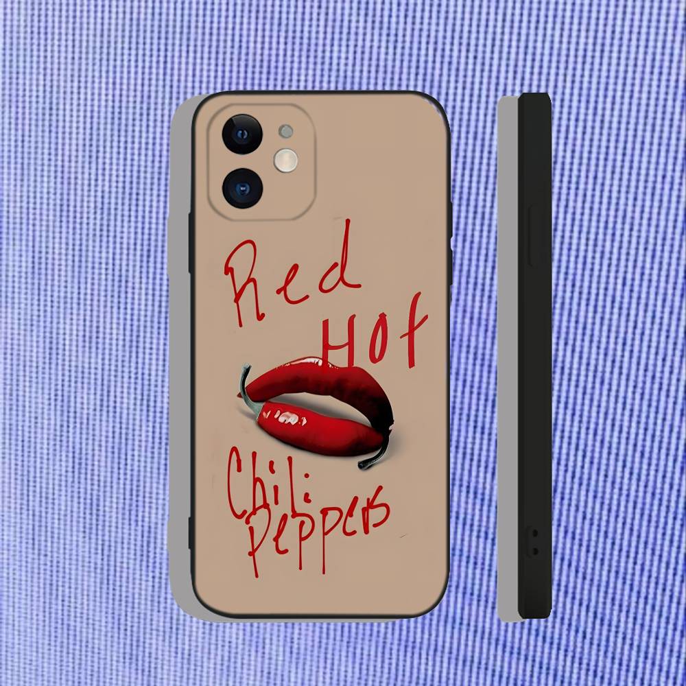

Red Hot Chili P-Peppers Phone Case For iPhone 17,16,15,14,13,12,11,Pro,Max,Plus,Air,X,XS,XR,SE,8,7,Mini,Soft Black Funda iPhone16se4
