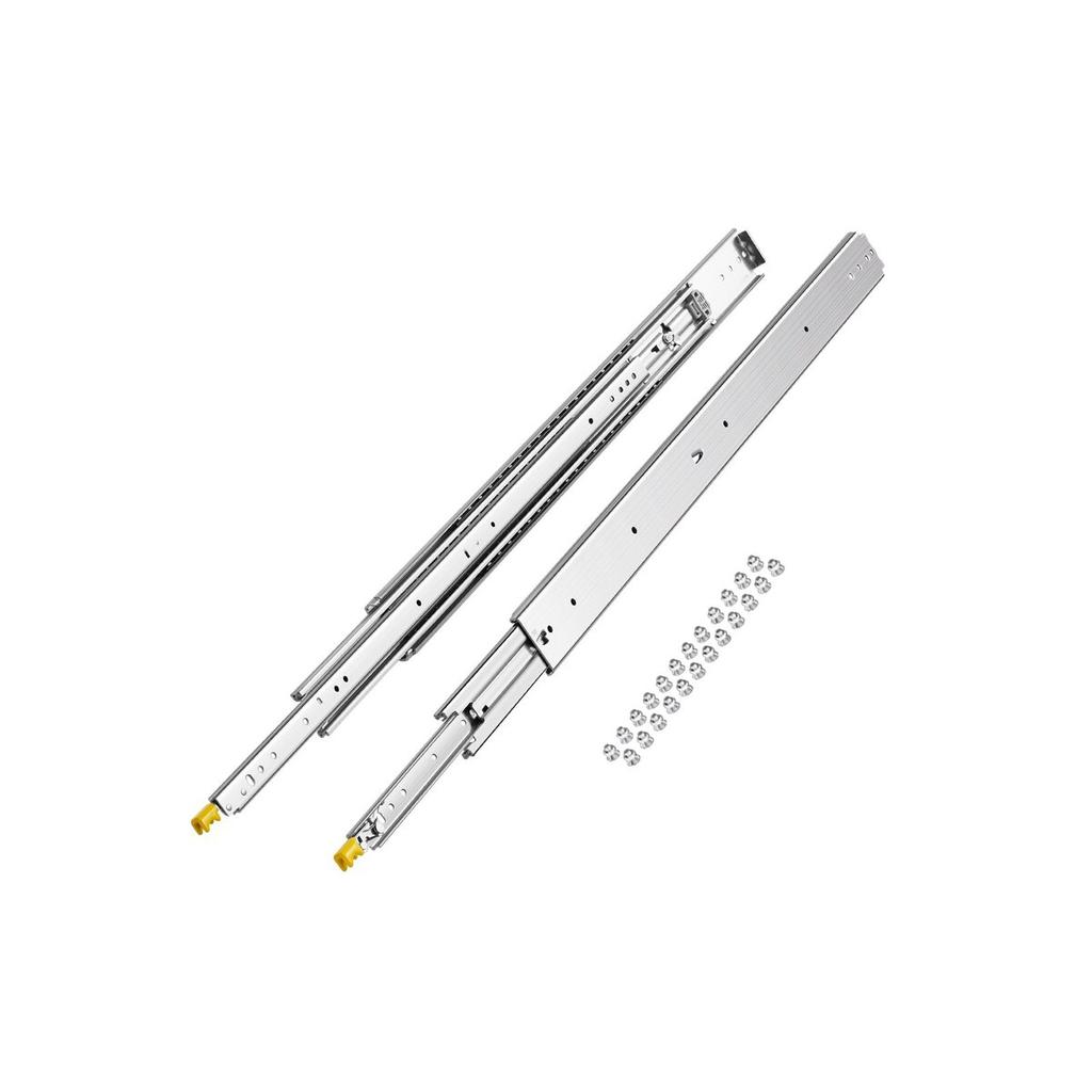 1 Pair 18-60 In Soft-Close Drawer Slides Ball Bearing Full Extension
