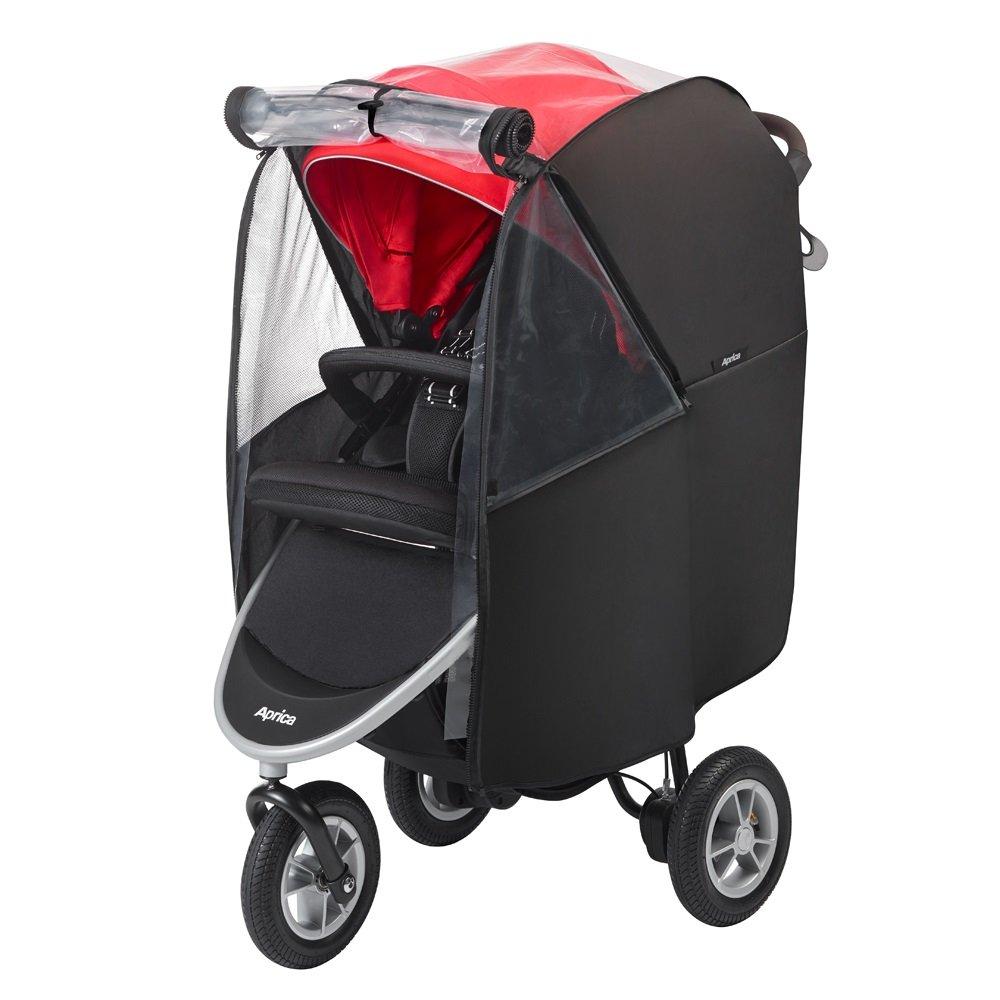 Aprica Stroller Rain Cover Smoove Rain Cover Plus Easy Buggy Compatible 99955 Smoove, (Black)