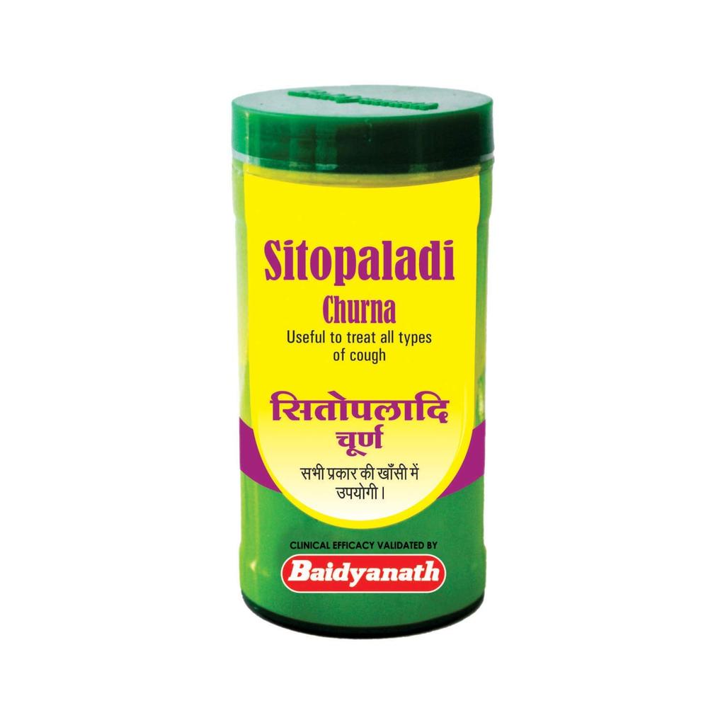 Baidyanath Asli Ayurved Sitopaladi Churna 60 Gms X Pack of 2 for Dry Wet Cough Relief and Energy Boost