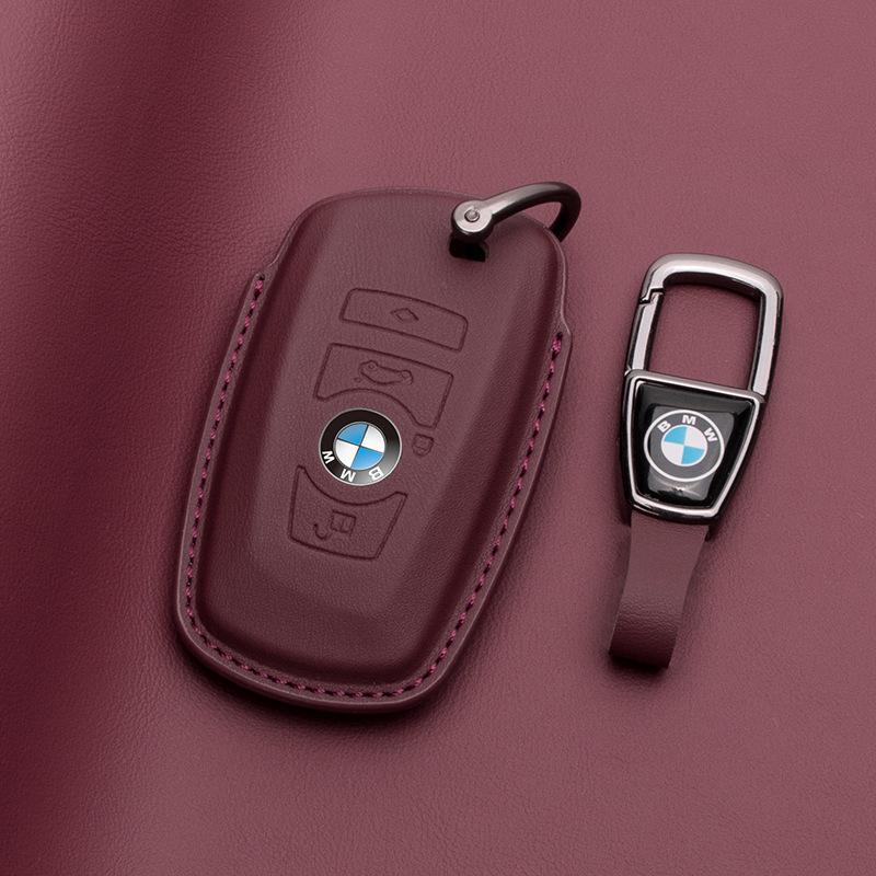 

Натуральна шкіра Чохол-футляр для ключа автомобіля для BMW 5 3 1 Серії X1 X2 X3 X4 X5 X6 Оболонка з лезом 325Li 530 з пряжкою