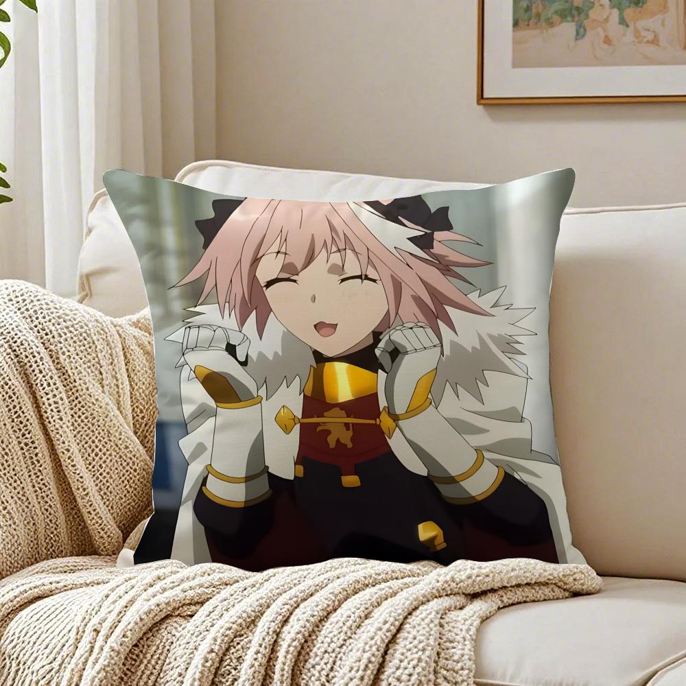 anime eccentric FFate AApocrypha AAstolfo Cushion Cover Pillowcase Antidustmite living Room Sofa Decor Cushion Room