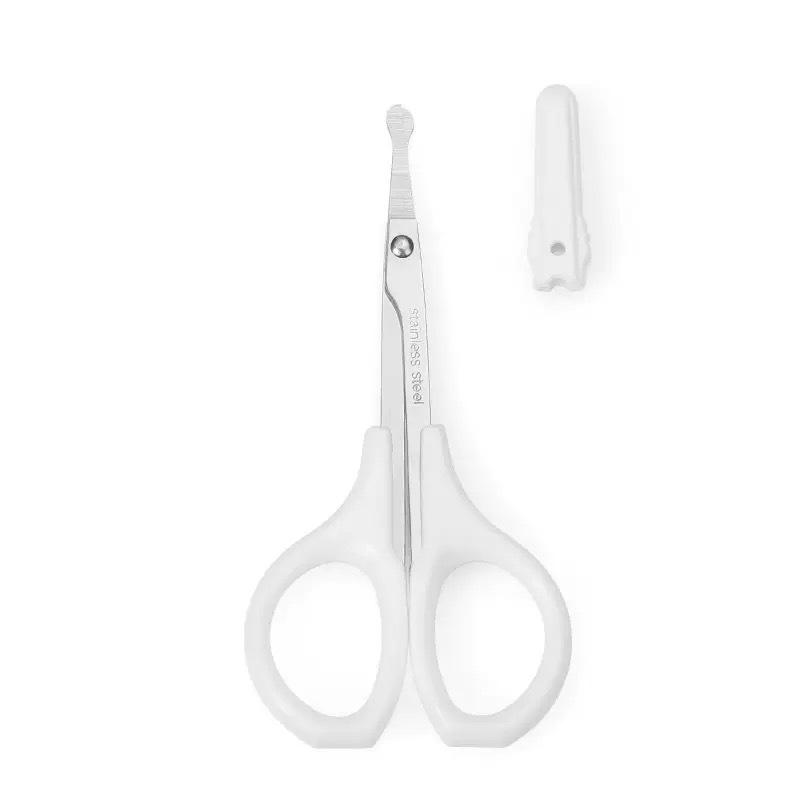 

Curved & Bent Tip Microblading Scissors for Makeup Artists - Ideal for False Eyelashes, Eyebrow Trimming, and Beautiful Eye Stickers, D2 Scissors. White