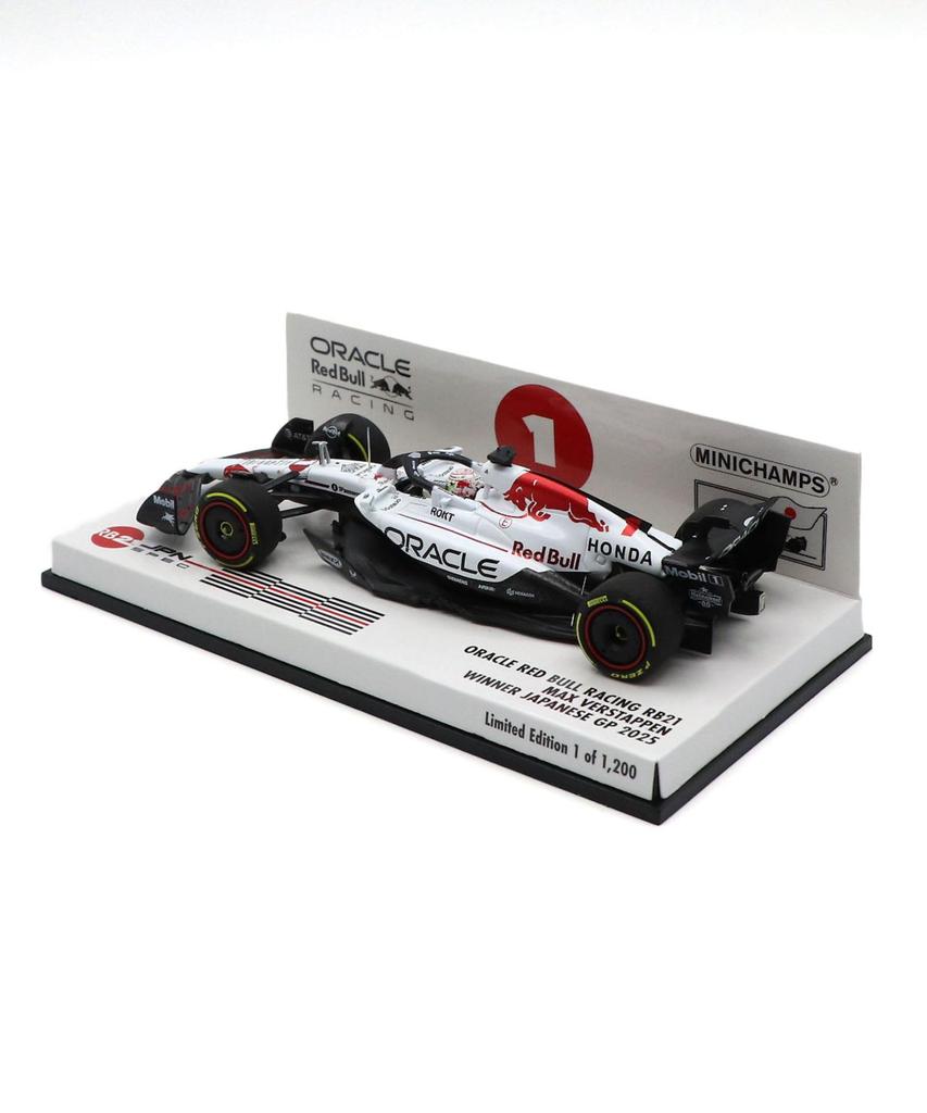 Minichamps x Kyosho Special Edition Scale Oracle Red Bull Racing Honda RB21 Max Verstappen 2025 F1 Japanese Grand Prix Winner Miniature Model Car