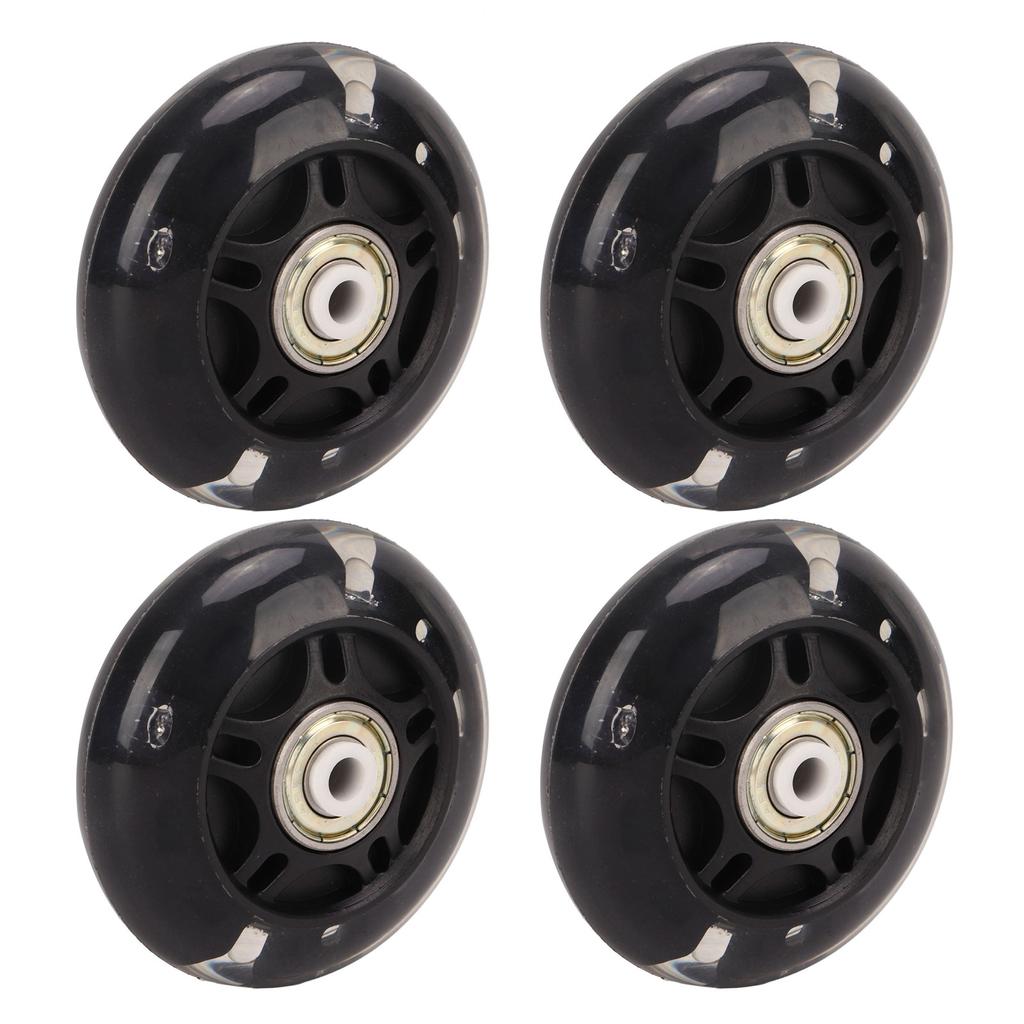 4 PCS Inline Skate Flash Wheel Roller Skate PU Wheels Replacement Skate Wheels 69mm