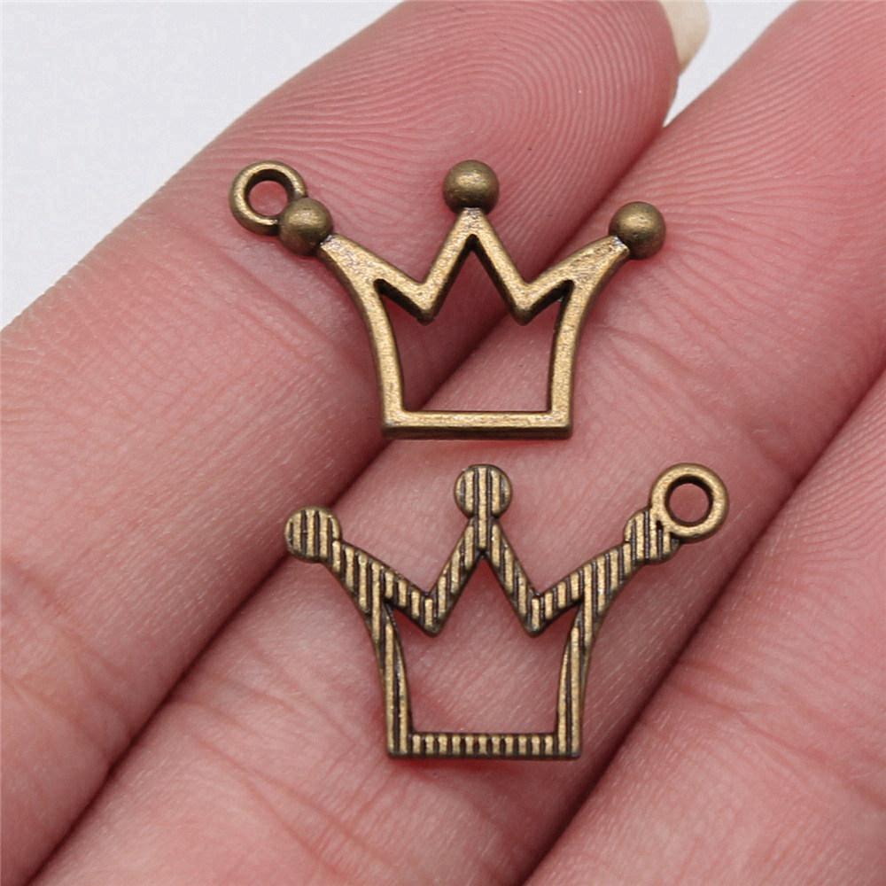 Charms Crown Pendants Minimalist Jewelry Components QC035