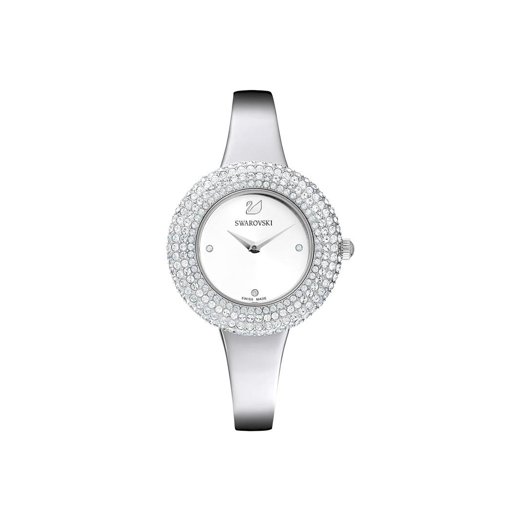 

Swarovski Crystal Rose Series Watch Quartz Movement Stainless Steel Band White Dial Women watches Silver 5483853 Silver Dial