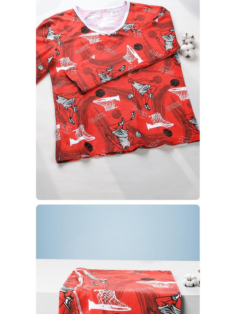 Thermounterwäsche-Set für Herren: Kältefeste Baumwollpullover und -hosen für den Winter