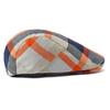 Men Women's Beret Plaid Cap Vintage Paintwork Hat