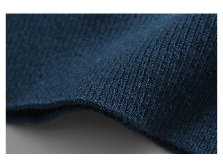 Men's Trendy Crew Neck Long Sleeve Knit Sweater - Autumn/Winter Casual Loose Jacket