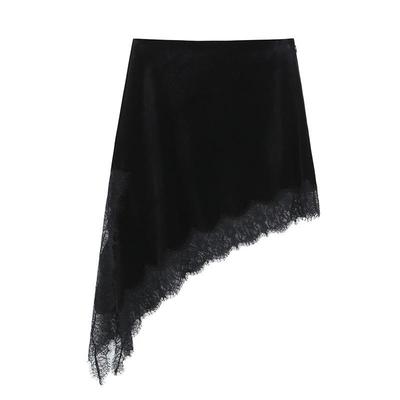 Asymmetrical Lace Skirt - European & American Women's Fashion 