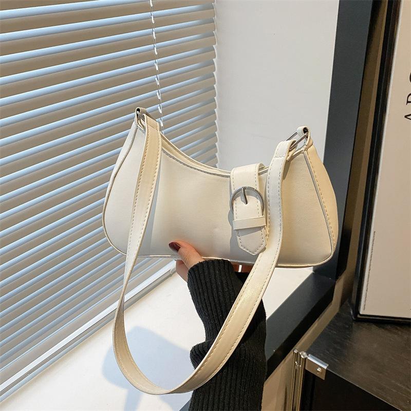 

Сумка подмышку на одно плечо, однотонная, с изысканной текстурой, сумка с характером, летняя повседневная универсальная простая сумка-тоут для работы, женская белый