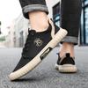 Men'S Autumn Fashion Casual Walking Shoes, Featuring A Striped Design, Comfort and Breathability, Suitable for Both Sports and Leisure Shoes