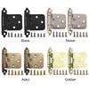 2Pcs Overlay Cabinet Door Flush Hinges with Screws Self Closing Door Hinge Furniture Hardware