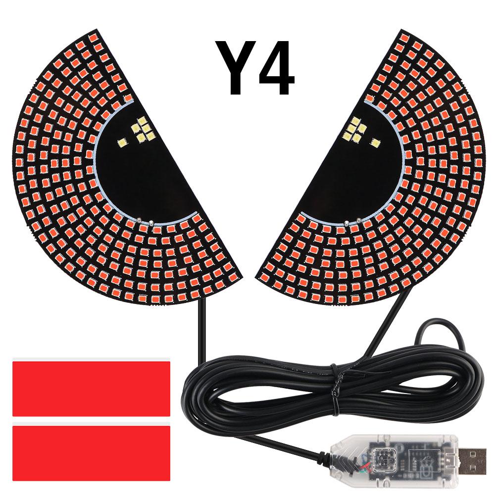 Flashing LED Decoration Light LED Signal Lights Panel Devil Eyes Light For Car Windshield USB Car Windshield Glow Flexible LED
