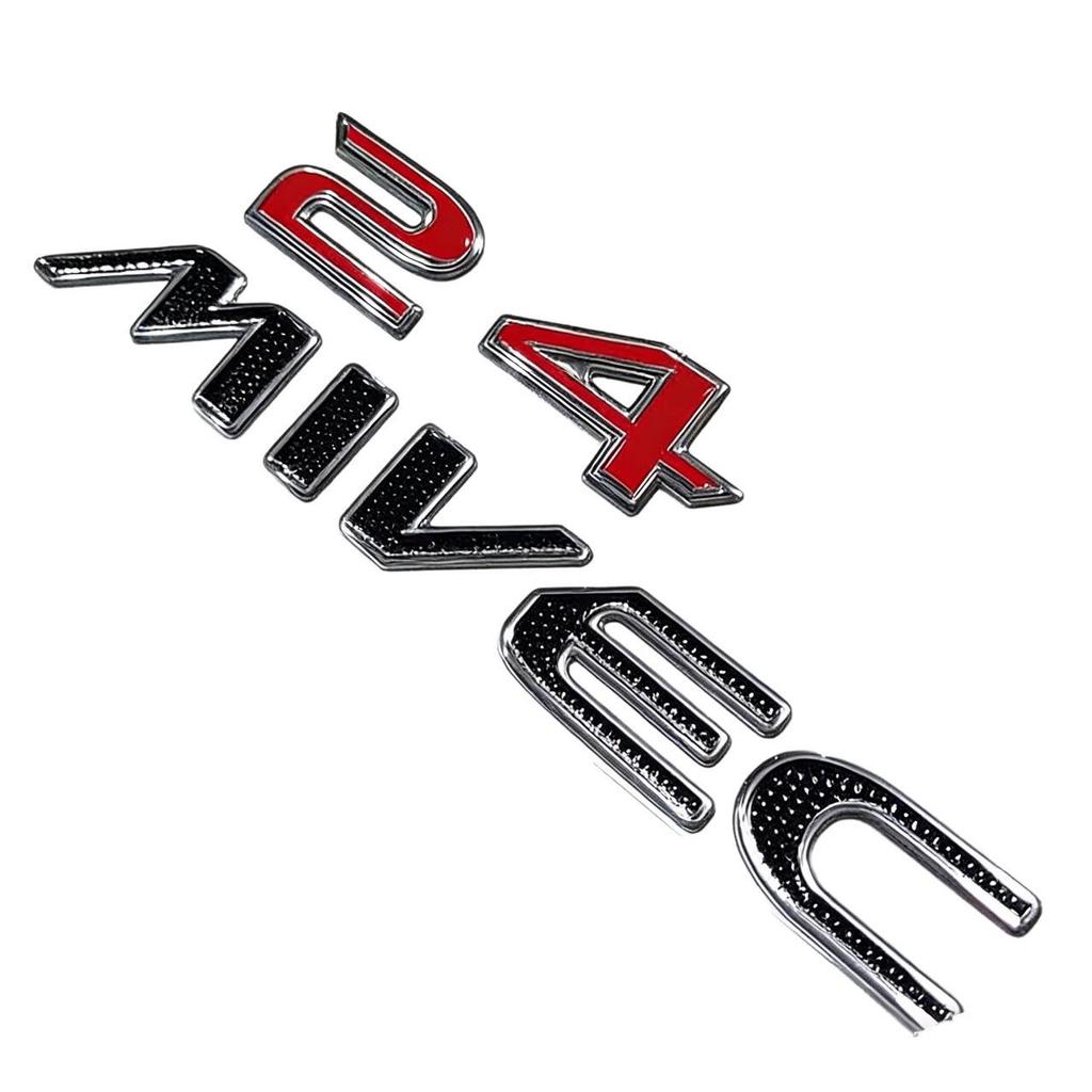 Adesivo per Auto Emblema Mitsubishi 2.4 MIVEC per Portellone o Lato
