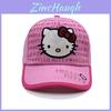 Hello Kitty cartoon baseballpet voor kinderen met zonbescherming, ademend katoen, zomerse hoofddeksel.