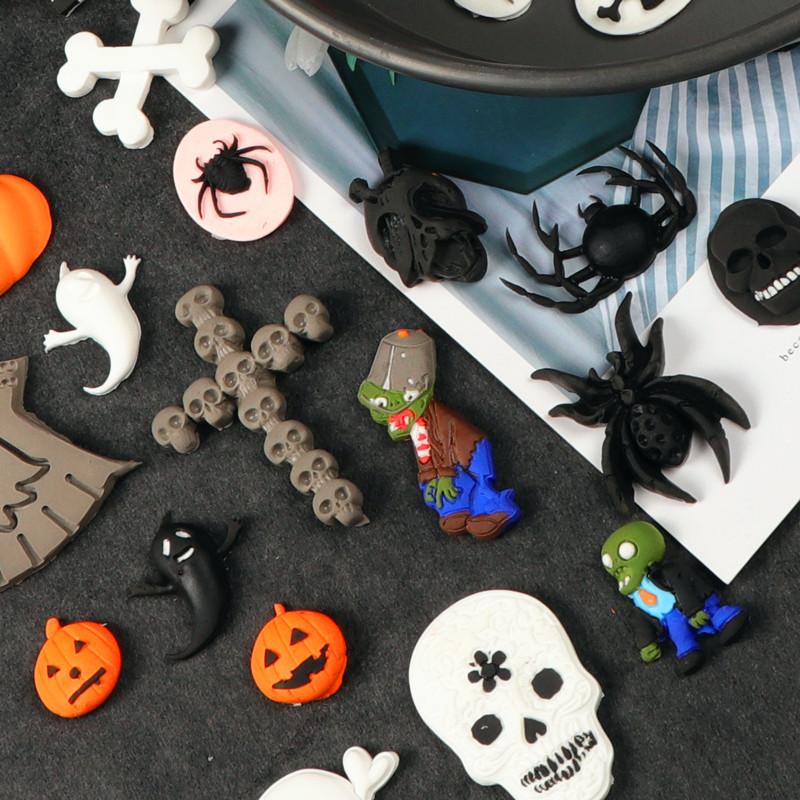 loween Sugar Art Pumpkin Skeleton Spider Owl Coffin Cake Decoration Silicone Mold Baking Cooking Tools