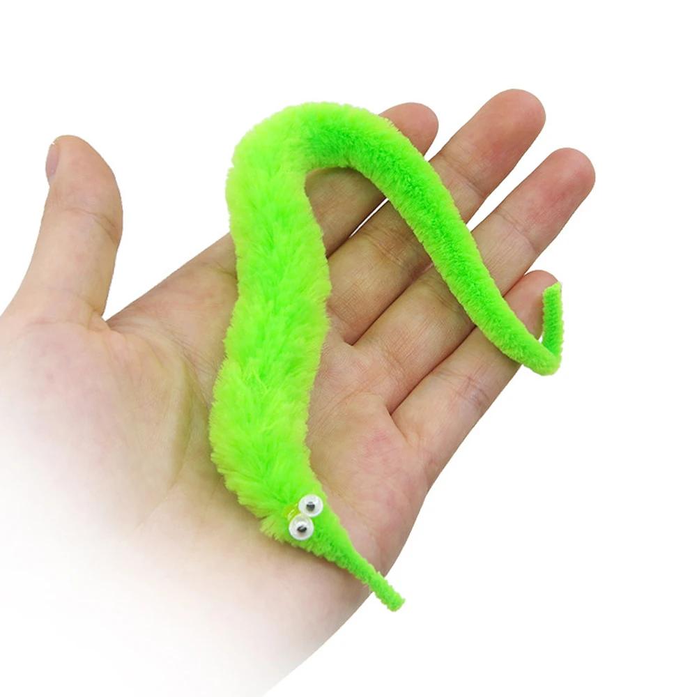 Cool Stuff Fuzzy Worm Magic Toys Wizard Strange Child Magic Tricks for Kids Games Worm on A String Funny Tricks for Children