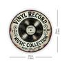 Stück Charmantes Vintage Vinyl Schallplatte Metallschild Retro Wandkunst für Zuhause Büro Ideales Geschenk für Musikliebhaber in Zimmerdekoration