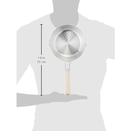 Nakao Aluminum Manufacturing Co., Ltd. Nakao Aluminum Hammered Yukihira Pot (with scale) 18cm Double-ended