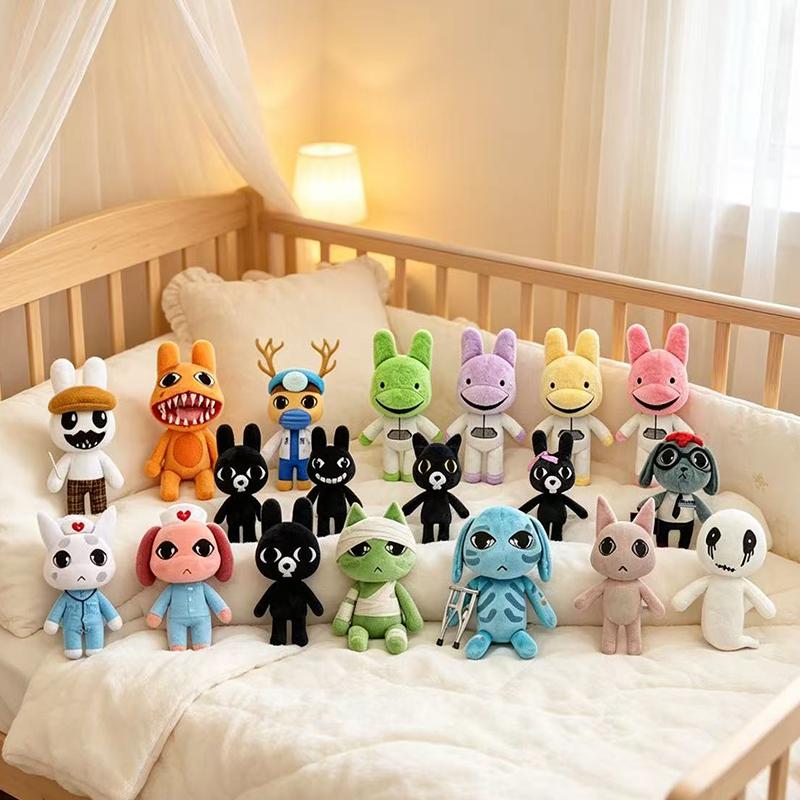 Horror Anima Hospital Plush Toy Blue Dog Soft Stuffed Cartoon  Collectible For Adult Fans Home Decoration Christmas Gifts