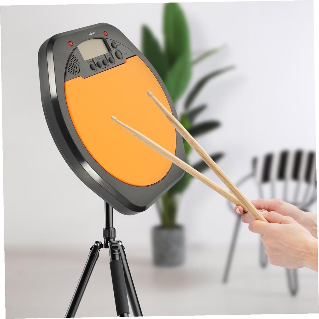 TOPPERFUN Electronic Drum Practice Pad Display with Built-in Metronome High Elastic Surface Digital Drum Training Device for Beginners and Children