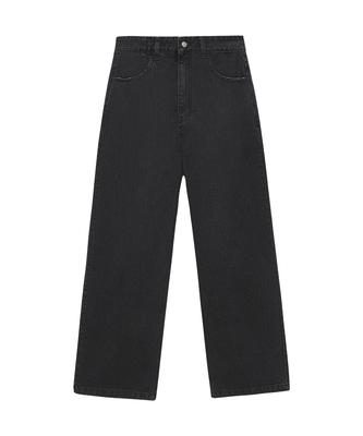 INSTANTFUNK Out-Waisted Wide Denim Pants - Black