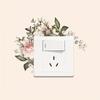 Leaf Green Flower Switch Stickers Bedroom Living Room Kitchen Plants Wall Sticker Removable Vinyl Decal DIY Home Decoration
