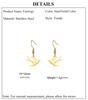 Cazador Stainless Steel Animal Swallow Drop Earrings for Women Birds Dangle Earrings Jewelry 2026 Trend Birthday Gift New