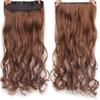 Resistant Full Head One Piece Clip In Natural for Women Lady Hair Extensions Curly Hair Hairpiece