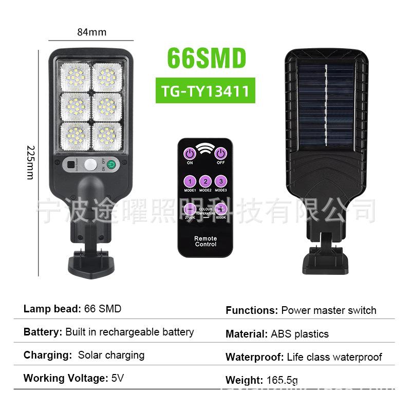 2025 Solar Lamps Outdoor Garden Light Waterproof Human Body Sensor Light Wall Lamp Led Remote Control Home Solar Street Lights