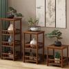 Chinese Style Floor Standing Plant Rack Non-Solid Wood Modern Indoor Pot Holder Balcony Elegant Greenery Display Shelf