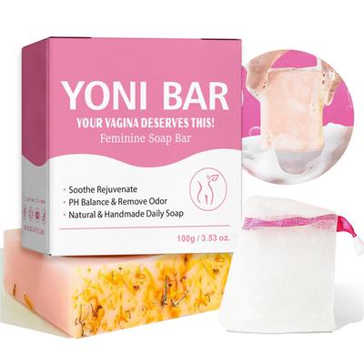 Özel Bakım Temizleyici Sabun 100g Yağ Sabunu El Yapımı Soğuk İşlem Sabunu Köpürtme Filesi ile Banyo Sabunu