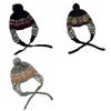 Jacquard Ear Protection Cap Y2k Women Wool Cap Cute Knitted Beanies Caps  Girls