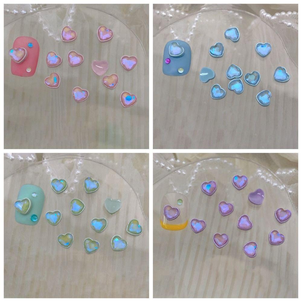 

10 Pcs/bag Mini Candy Love Nail Drill Lovely Nail Art Accessory Women style 6