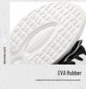 Men's Black Leather Lightweight Casual Sports Shoes - Soft Sole & Comfortable for Running
