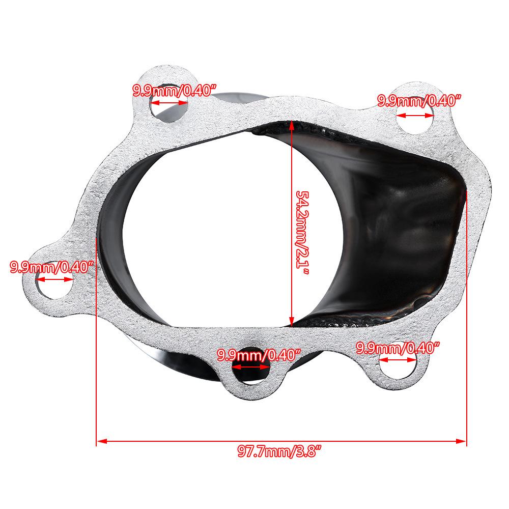 Turbo Gasket for T25/T28: 5-Hole Flange Base with High-Performance Design