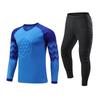 Spot Wholesale Football Goalkeeper Jersey Boys Custom Goalkeeper Jersey Long Sleeve Sponge Pad Game Training Jersey
