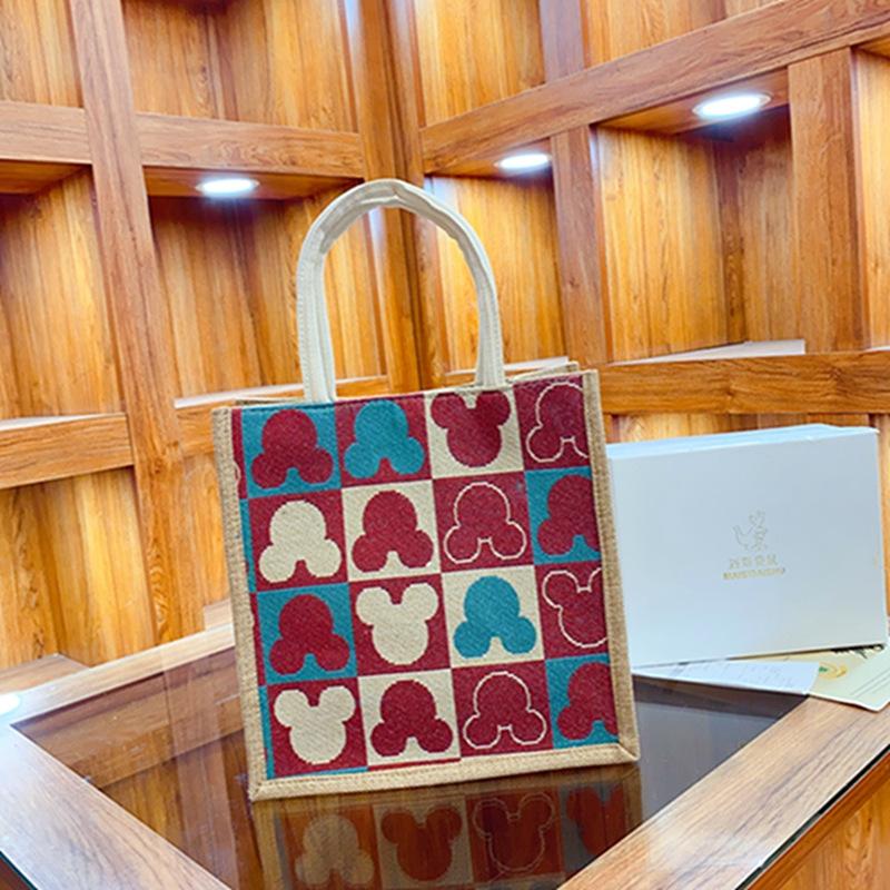 

New tote bags, bags, women s handbags, Korean version, gift bags, portable linen jacquard bento bags