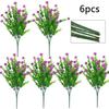 Eucalyptus Small Rose Artificial Purple Flowers - Desktop Decoration