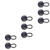8Pcs Metal Collar Button Extender Elastic Neck Extender Shirts Button Expanders Flexible Lengthen Buckle Collar Button Extender