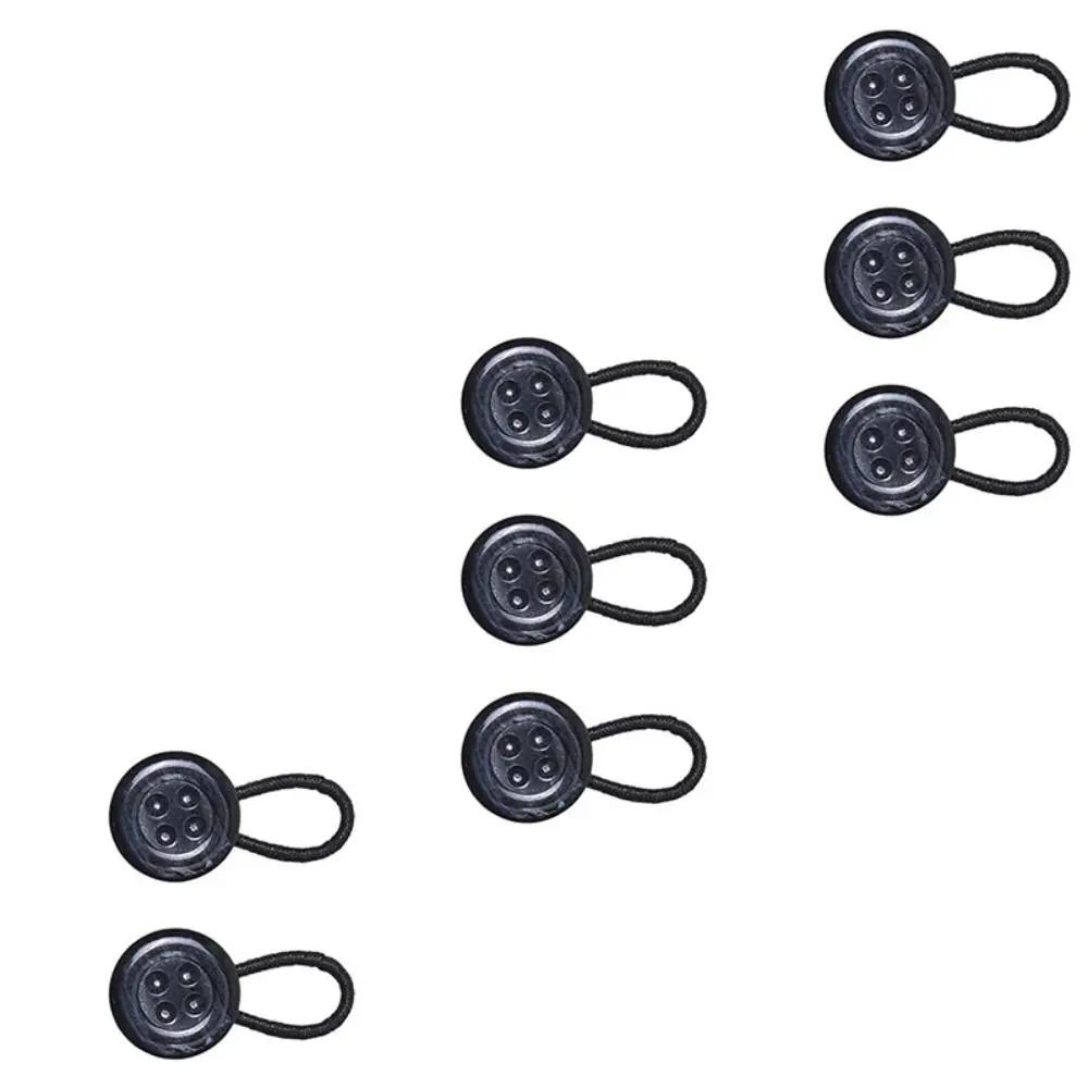 8Pcs Metal Collar Button Extender Elastic Neck Extender Shirts Button Expanders Flexible Lengthen Buckle Collar Button Extender