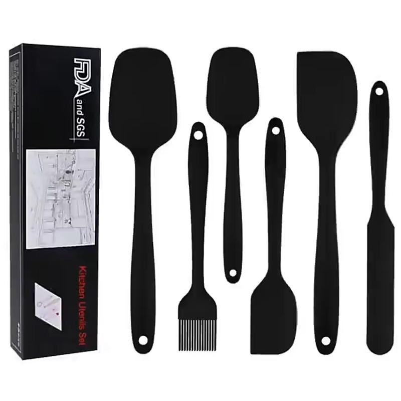 6 Pcs 5 Pcs Kitchen Baking Tool Set Silicone Oil Brush Spoon Knife Spatulas Kitchenware Bakewares