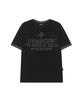 ODDSTUDIO Heaven Scent Color Layered Roll-Up T-Shirt - Black