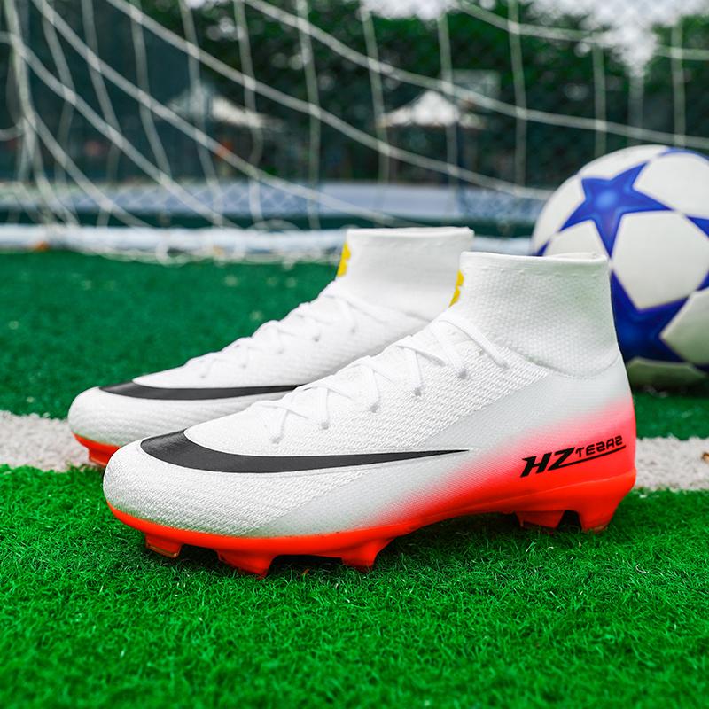 Zapatillas de Fútbol Profesionales para Hombre Tacos de Sociedad Zapatos de Fútbol Originales Botas para Campo de Fútbol Indoor Entrenamiento en Césped Zapatilla TF/FG
