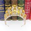 New Fashionable Alloy Rhinestone Red Green Crown Wedding Crown Bride Crown Tiaras