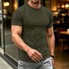 Men's Fashion Cotton Neck Short Sleeve T-Shirt for Everyday Casual Wear